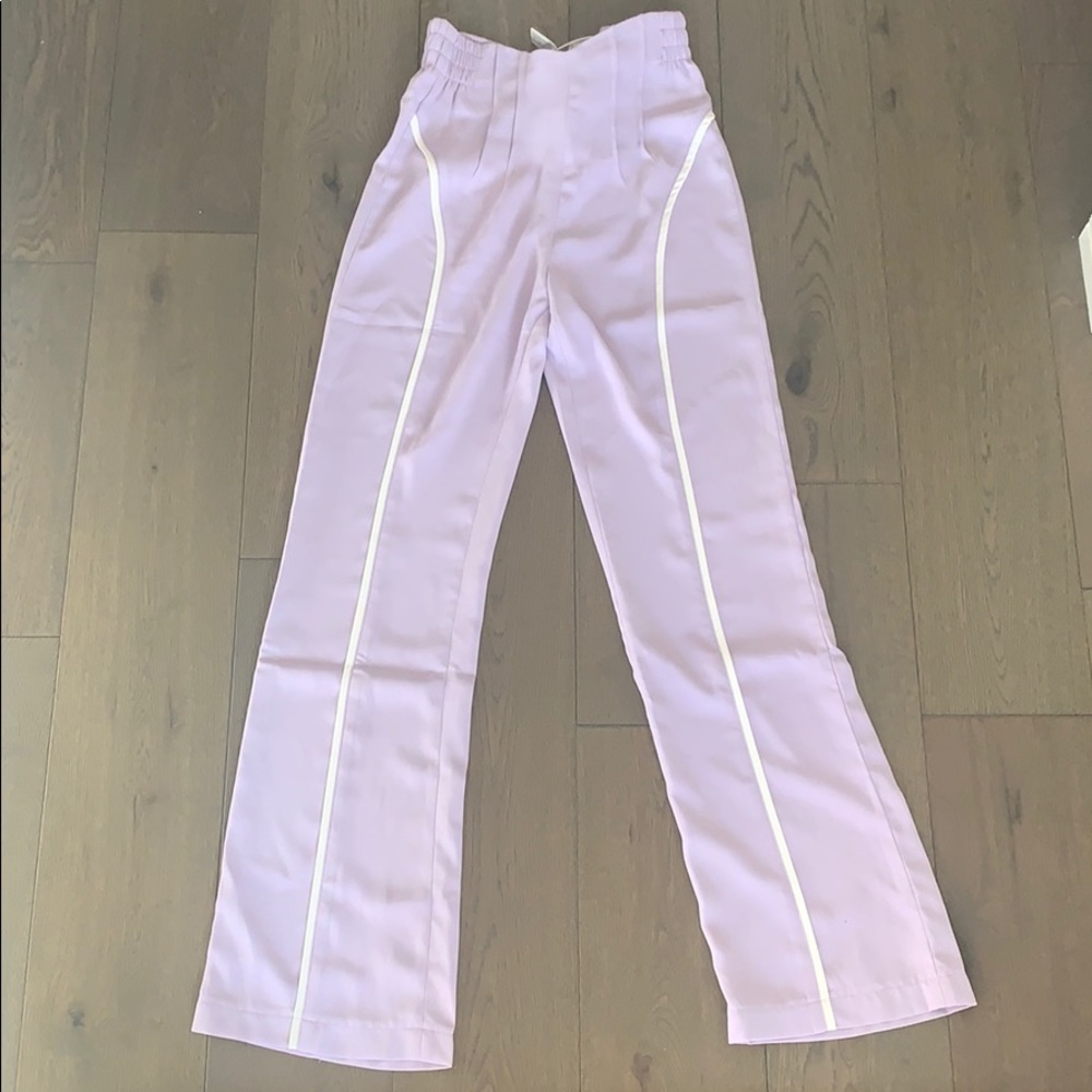 The Kript Purple Zip Up Pants